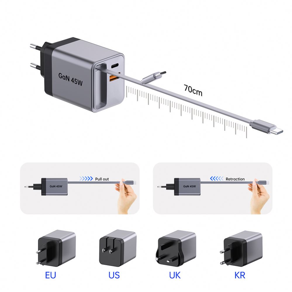 Nový favorit pro rychlé nabíjení: výsuvné rychlé nabíjení