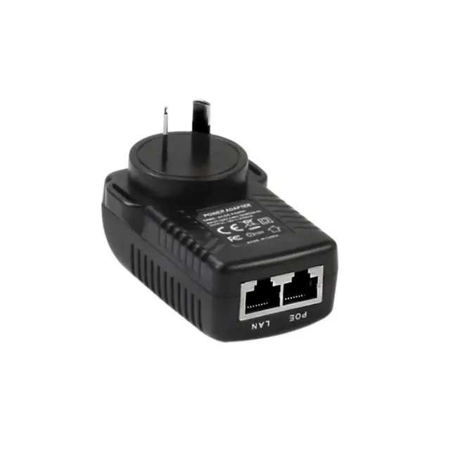 24V 1A POE nástěnný adaptér Dual Port POE Injektor