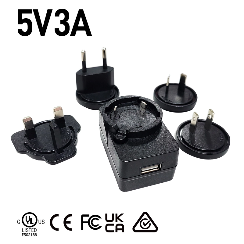 5V 3A vyměnitelná USB nabíječka