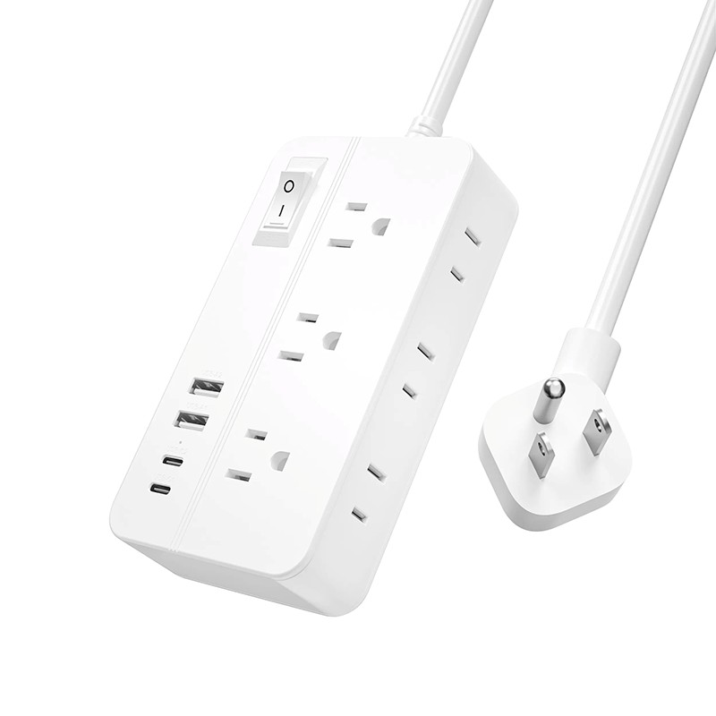 6 vývodů USA Power Strip