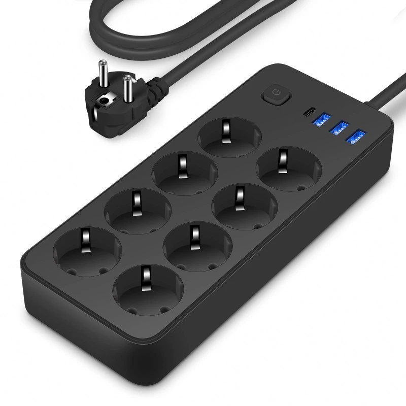 8 zásuvek EU Plug Power Strip