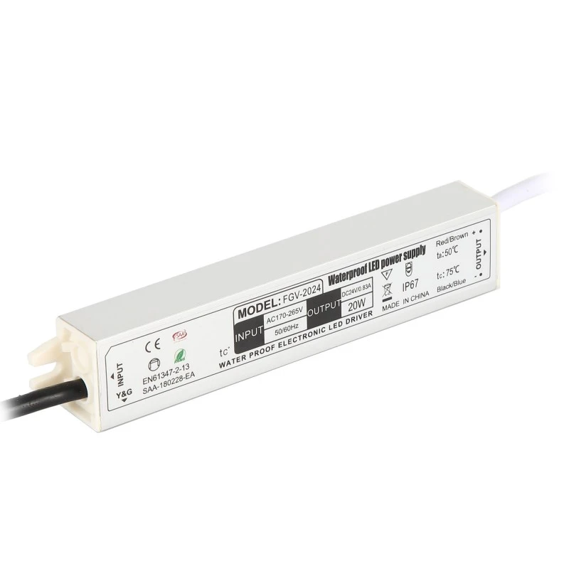 Vodotěsný LED ovladač IP67 s hliníkovým spínaným napájecím zdrojem
