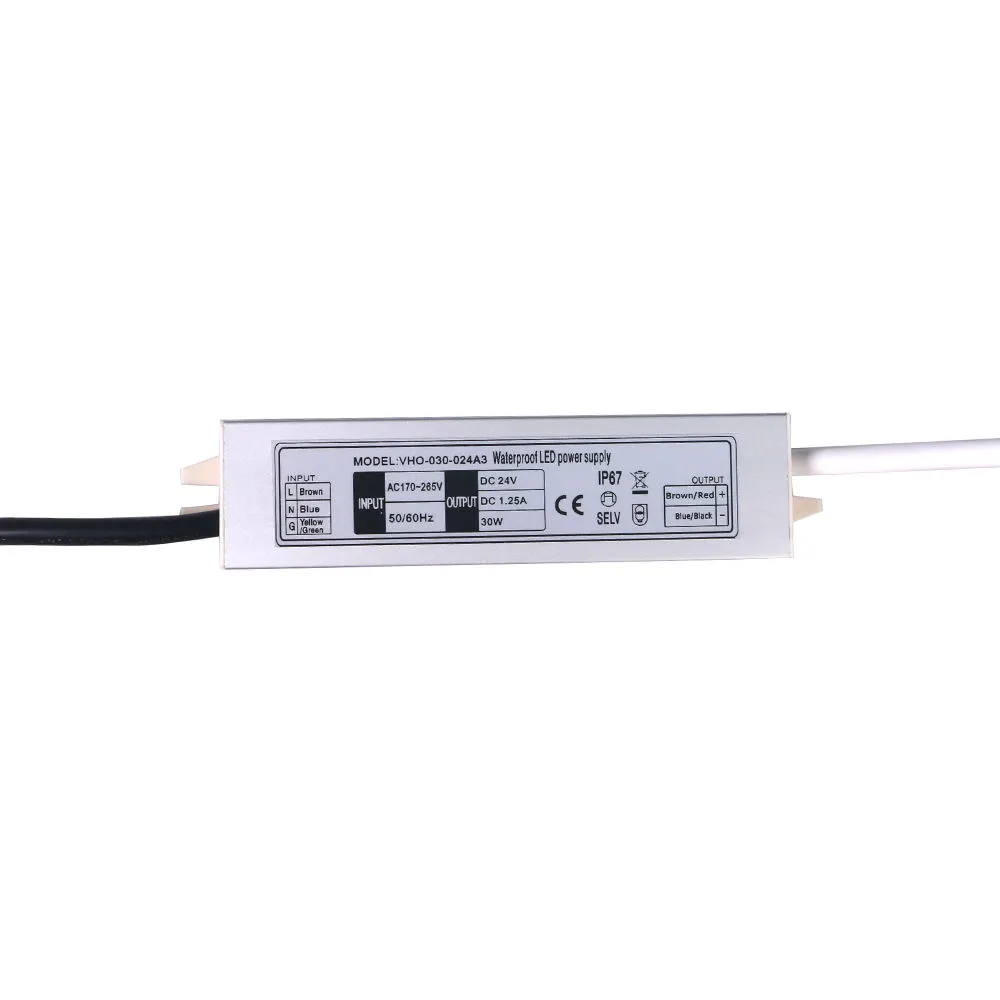 Ultratenký nebo tenký 12V/24V AC-DC LED SMPS zdroj napájení